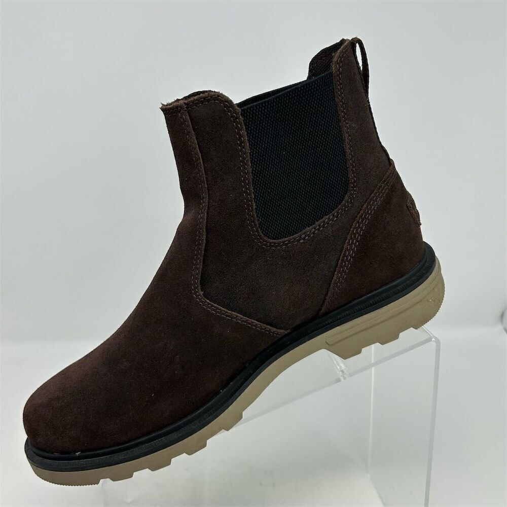 Sorel Men's Chelsea Brown Suede Leather Waterproof Boots Size 7.5 Comfort - Picture 4 of 13